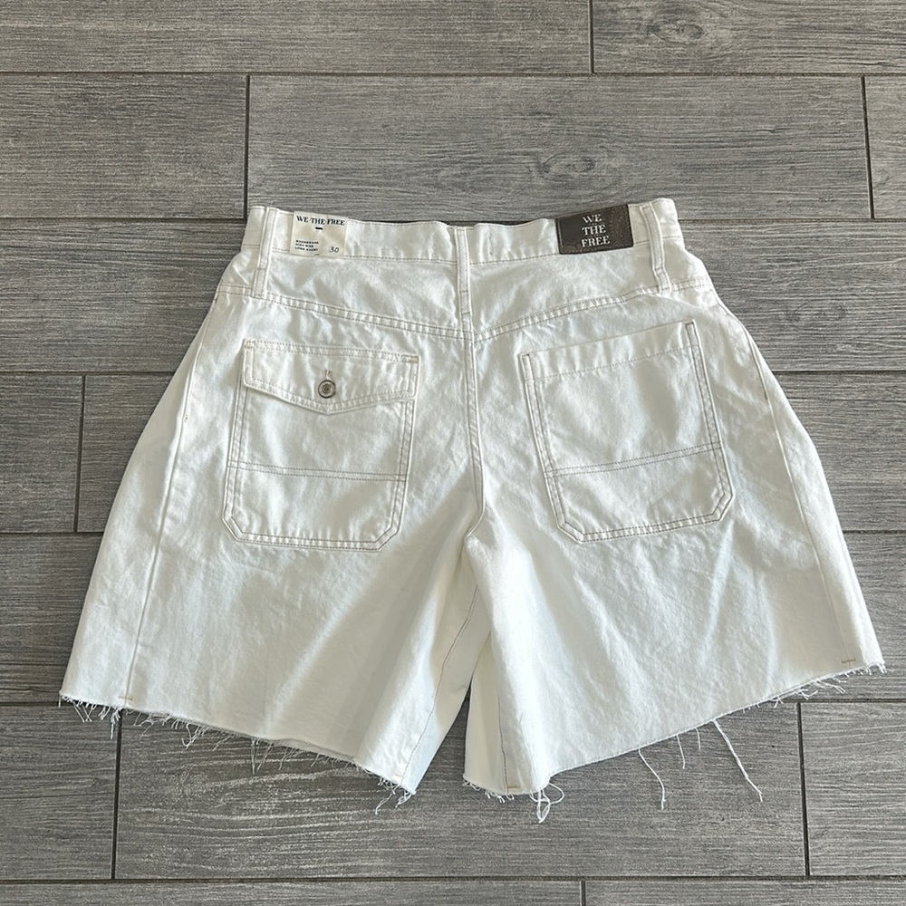 Free People White Jean Shorts - Picture 10 of 15